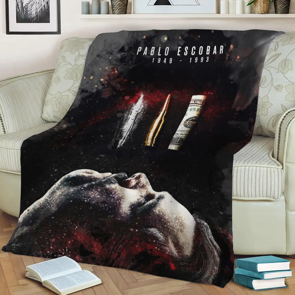 Lord Pablo Escobar Narcos Fleece Throw Blanket Meaningful Gift For Halloween Christmas