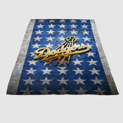 Los Angeles Dodgers Flag Soft Fleece Blanket Meaningful Gift For Halloween Christmas