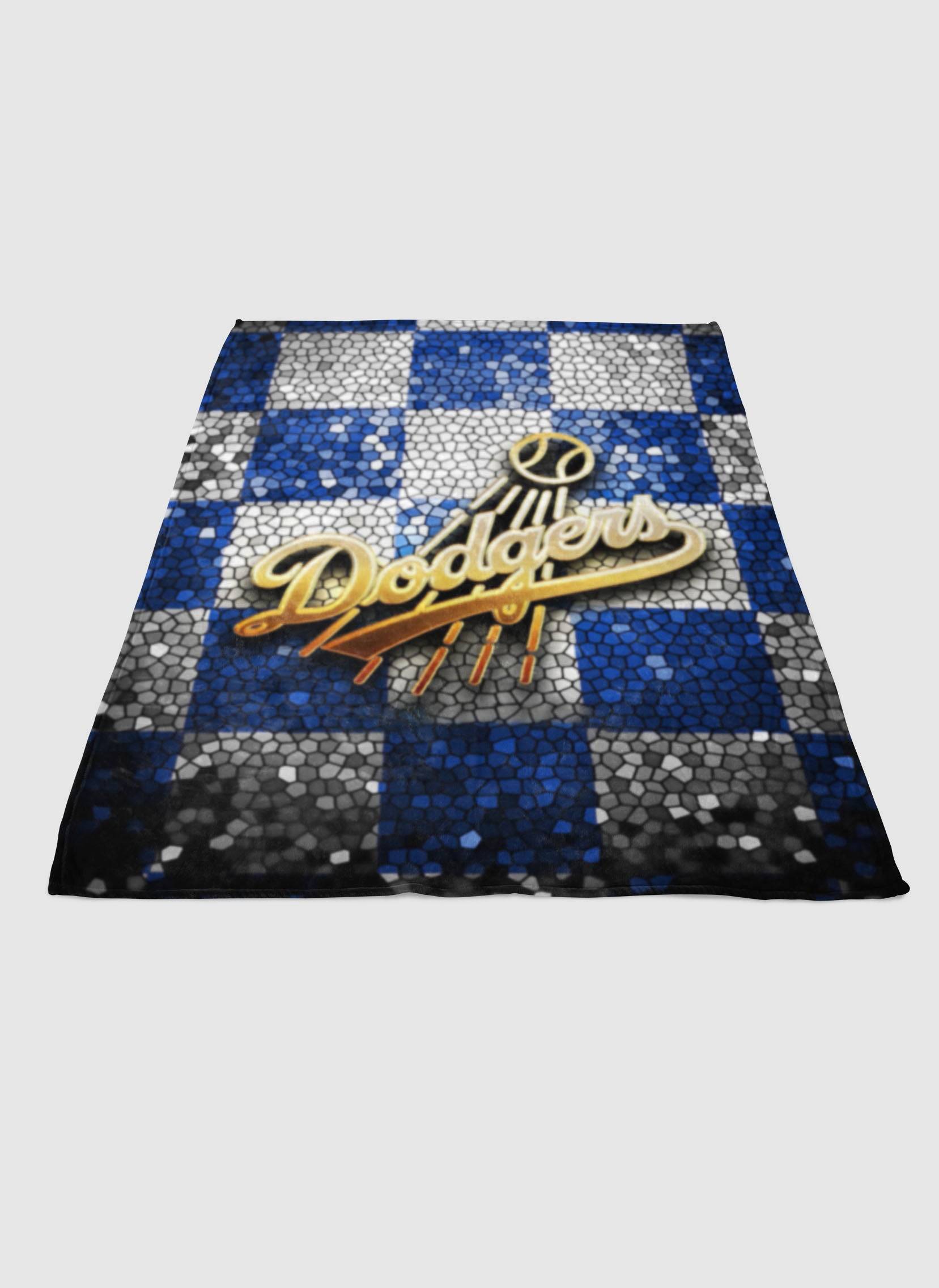 Los Angeles Dodgers Glitter Logo Soft Fleece Blanket Meaningful Gift For Halloween Christmas