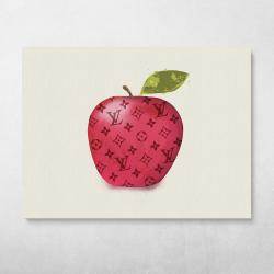 Louis Apple Wall Art Canvas Meaning Gift For Birthday Christmas Halloween