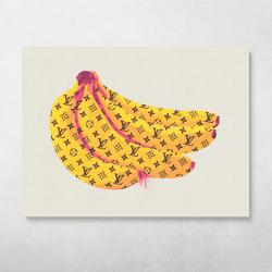 Louis Bananas Wall Art Canvas Meaning Gift For Birthday Christmas