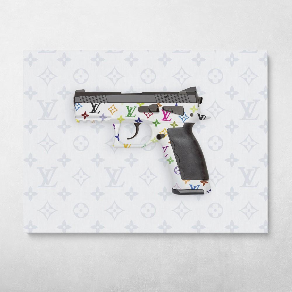 Louis Gun Wall Art Canvas Meaning Gift For Birthday Christmas Halloween