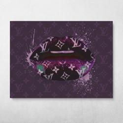 Louis Lips Wall Art Canvas Meaning Gift For Birthday Christmas Halloween