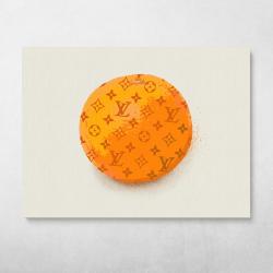 Louis Orange Wall Art Canvas Meaning Gift For Birthday Christmas