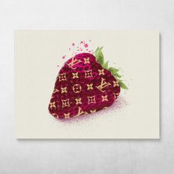 Louis Strawberry Wall Art Canvas Meaning Gift For Birthday Christmas