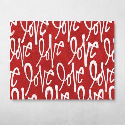 Love Love Love Wall Art Canvas Meaning Gift For Birthday Christmas