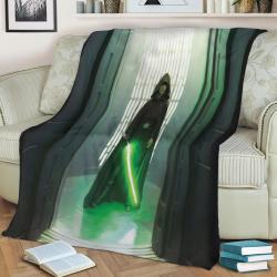 Luke Skylwalker Enters The Room Fleece Throw Blanket Meaningful Gift For Halloween Christmas