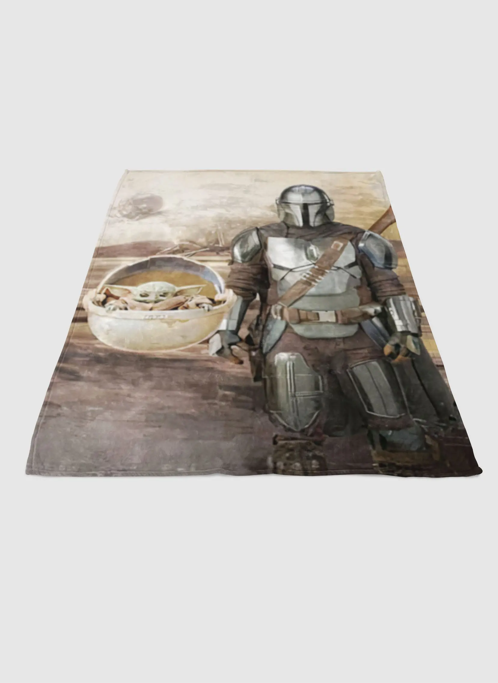 Mandalorian Baby Yoda Soft Fleece Blanket Meaningful Gift For Halloween Christmas