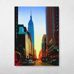 Manhattan Solstice Wall Art Canvas Meaning Gift For Birthday Christmas