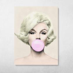 Marilyn Bubble Gum Wall Art Canvas Meaning Gift For Birthday Christmas