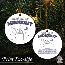 Meet Me At Midnight Aluminium New Album 2022 Ornament Perfect And Unique Gifts For Family On Christmas