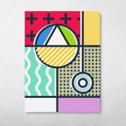 Memphis Pop Pattern #1 Wall Art Canvas Meaning Gift For Birthday Christmas