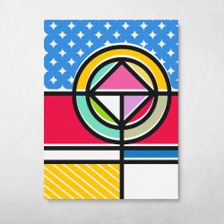 Memphis Pop Pattern #3 Wall Art Canvas Meaning Gift For Birthday Christmas