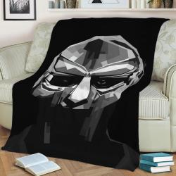 Mf Doom Bw Fleece Throw Blanket Meaningful Gift For Halloween Christmas