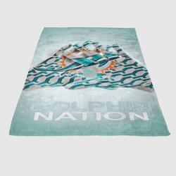 Miami Dolphins Gloves Nation Soft Fleece Blanket Meaningful Gift For Halloween Christmas