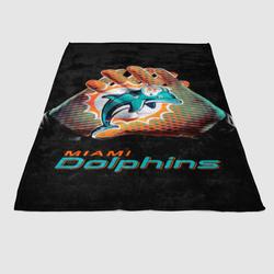 Miami Dolphins Nfl Logo 2 Soft Fleece Blanket Meaningful Gift For Halloween Christmas