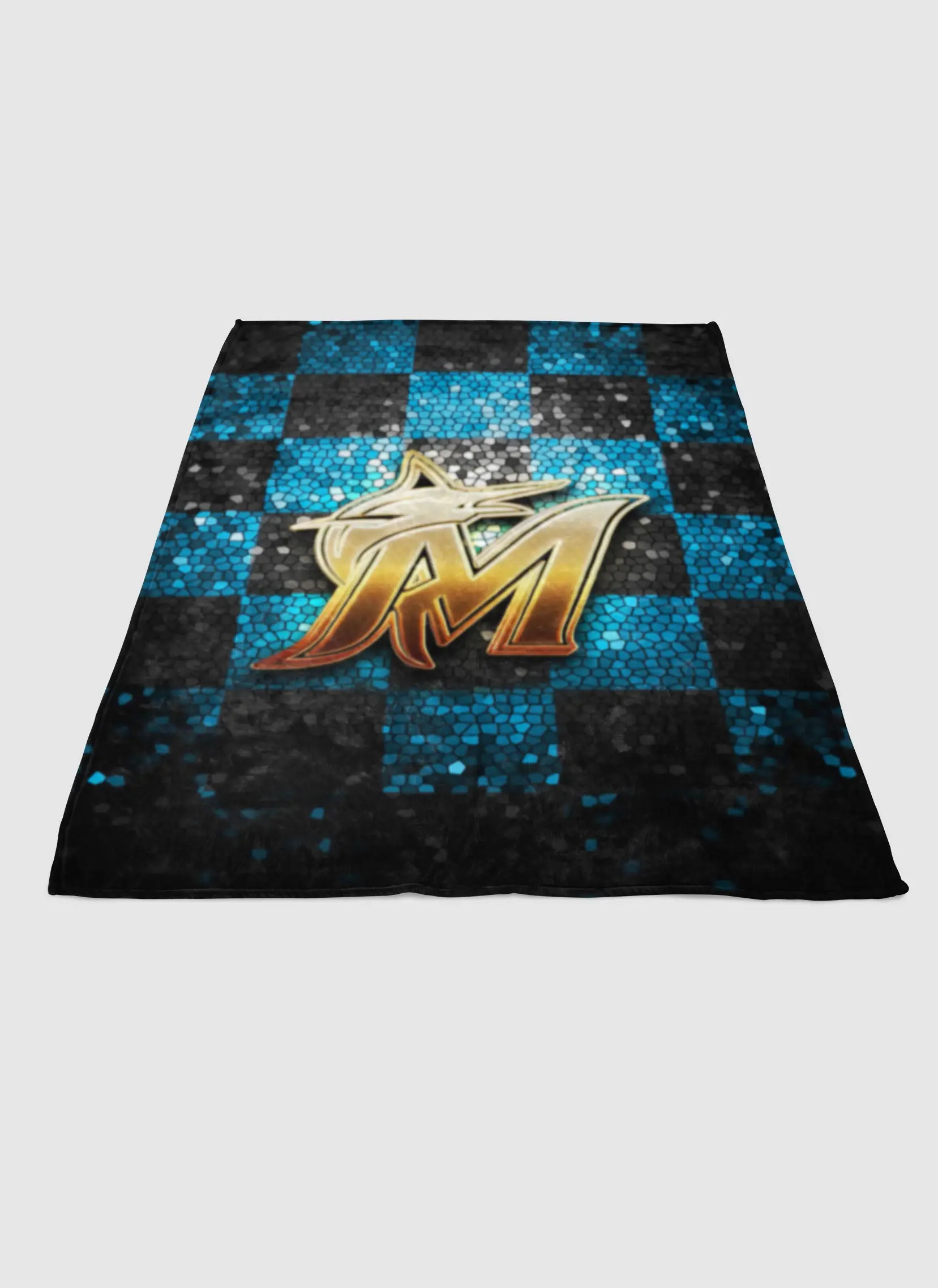 Miami Marlins New Logo Soft Fleece Blanket Meaningful Gift For Halloween Christmas