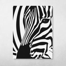 Black And White Zebra Wall Art Canvas Meaning Gift For Birthday Christmas