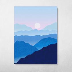Misty Mountains Wall Art Canvas Meaning Gift For Birthday Christmas