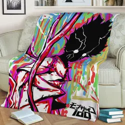 Mob Psycho 100 Fleece Throw Blanket Meaningful Gift For Halloween Christmas