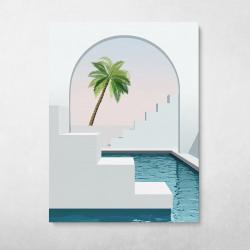 Modern White Architecture 2 Wall Art Canvas Meaning Gift For Birthday Christmas