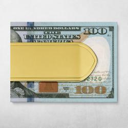 Money Clip Ben Franklin Wall Art Canvas Meaning Gift For Birthday Christmas