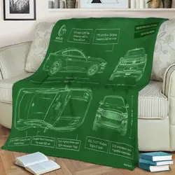 Mustang Bullitt 2019 Fleece Throw Blanket Meaningful Gift For Halloween Christmas