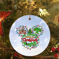 My Favorite Color Is Christmas Lights Mickey Disney Ornament Perfect And Unique Gifts For Family On Christmas