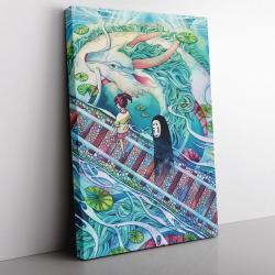 Mythical Spirited Away Studio Ghibli Canvas Print Wall Art Canvas Christmas Gift For Son Daughter