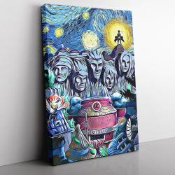 Naruto Starry Night Konoha Canvas Print Wall Art Canvas Christmas Gift For Son Daughter