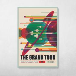 NASA Travel - The Grand Tour Wall Art Canvas Meaning Gift For Birthday Christmas