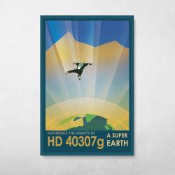 NASA Travel - HD 40307g Wall Art Canvas Meaning Gift For Birthday Christmas