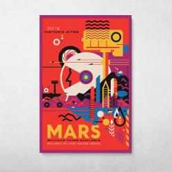 NASA Travel - Mars Wall Art Canvas Meaning Gift For Birthday Christmas