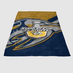 Nashville Predators 2016 Playoffs Soft Fleece Blanket Meaningful Gift For Halloween Christmas