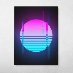 Neon Sun Wall Art Canvas Meaning Gift For Birthday Christmas Halloween