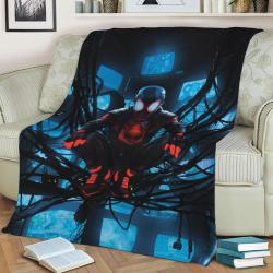 Network Spider Fleece Throw Blanket Meaningful Gift For Halloween Christmas