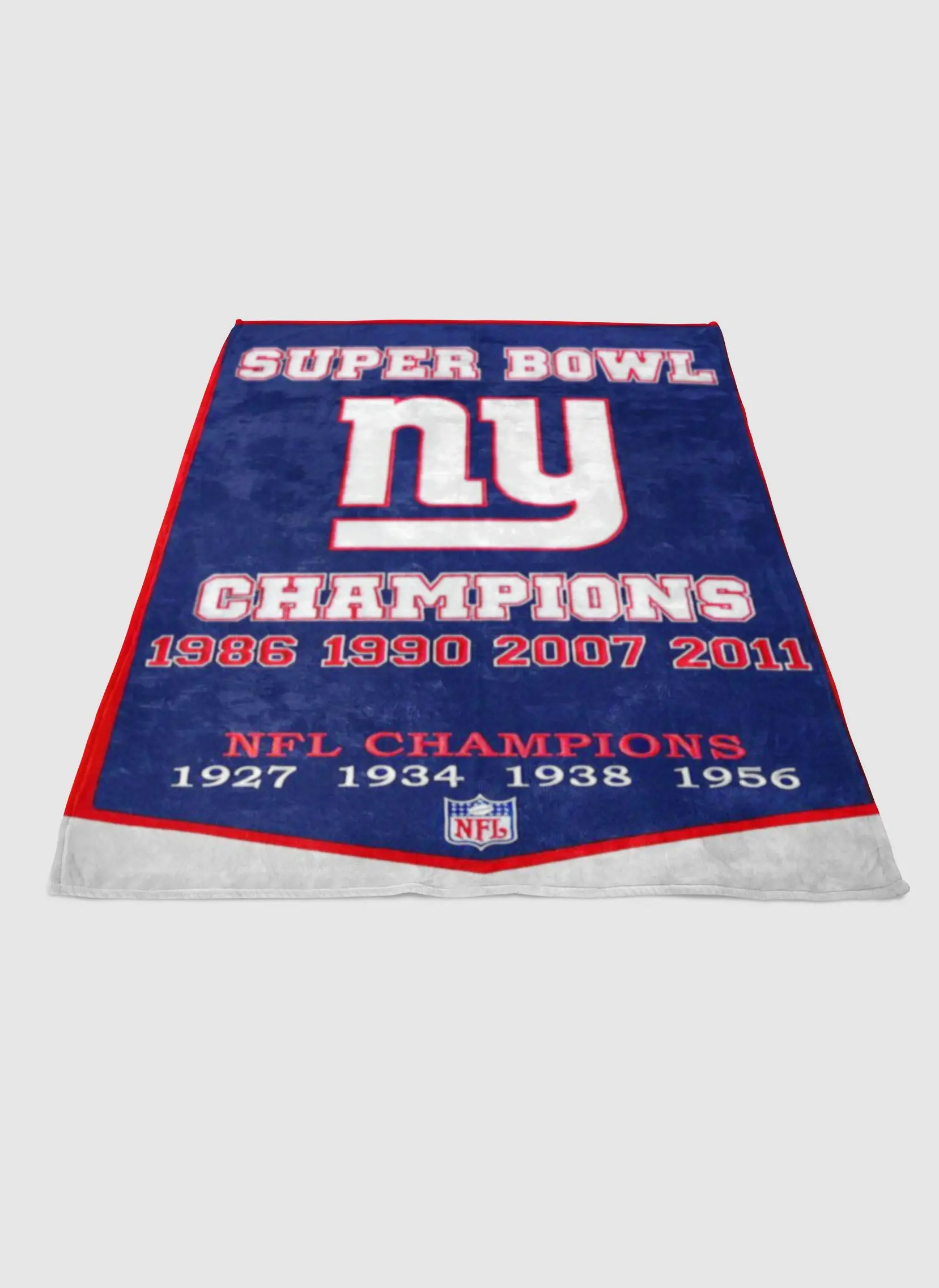 New York Giants Super Bowl Banner Soft Fleece Blanket Meaningful Gift For Halloween Christmas