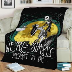 Nightmare Before Christmas Fleece Throw Blanket Meaningful Gift For Halloween Christmas