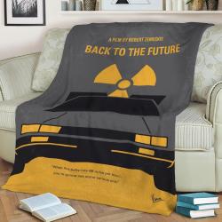 No183 Back To The Future Fleece Throw Blanket Meaningful Gift For Halloween Christmas