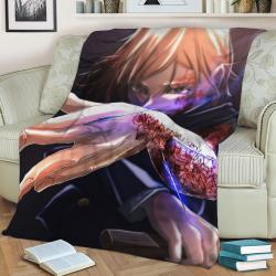 Nobara Jujutsu Fleece Throw Blanket Meaningful Gift For Halloween Christmas