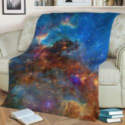 North America Nebula Fleece Throw Blanket Meaningful Gift For Halloween Christmas