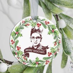 Notorious RBG Ruth Bader Ginsburg Merry Resistmas Ornament Perfect And Unique Gifts For Family On Christmas