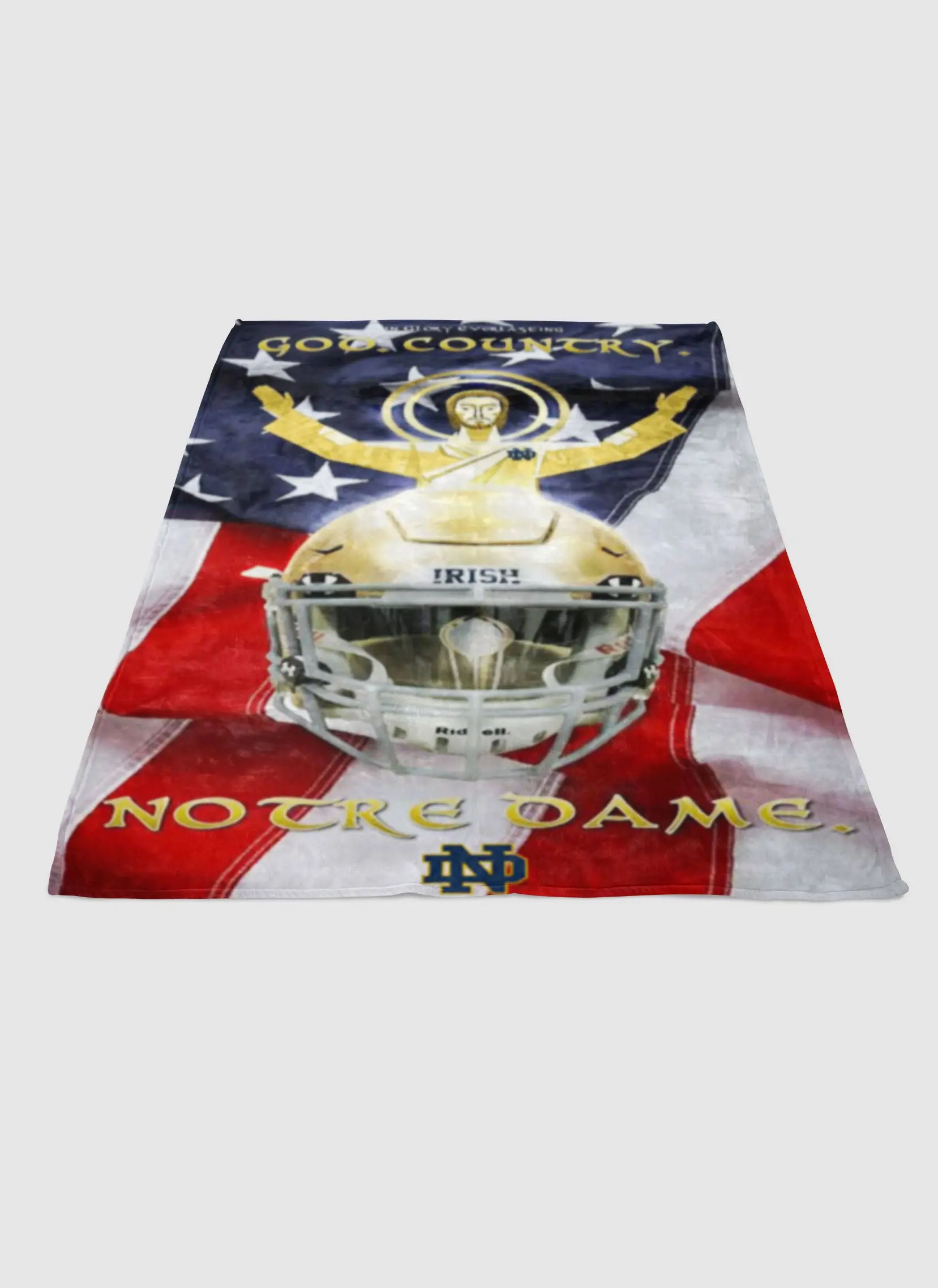 Notre Dame Nd Glory Soft Fleece Blanket Meaningful Gift For Halloween Christmas