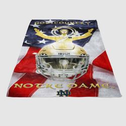 Notre Dame Nd Glory Soft Fleece Blanket Meaningful Gift For Halloween Christmas