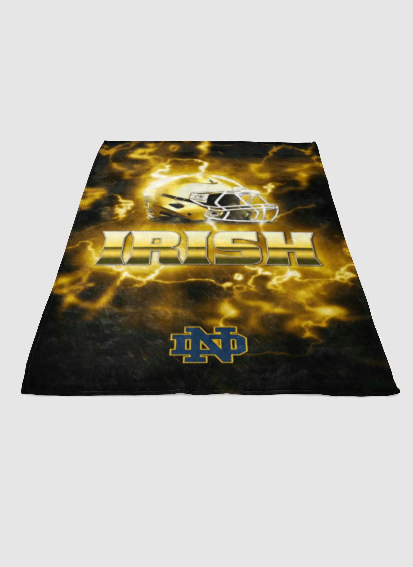 Notre Dame Nd Gold Soft Fleece Blanket Meaningful Gift For Halloween Christmas