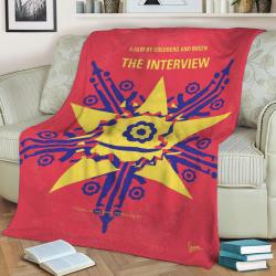 O400 My The Interview Minimal Movie Poster Dave Skylar Fleece Throw Blanket Meaningful Gift For Halloween Christmas