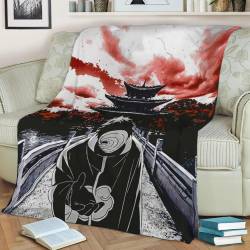 Obito Tobi Akatsuki Fleece Throw Blanket Meaningful Gift For Halloween Christmas