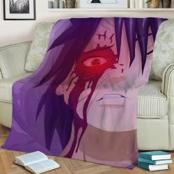 Obito Uchiha Poster Fleece Throw Blanket Meaningful Gift For Halloween Christmas