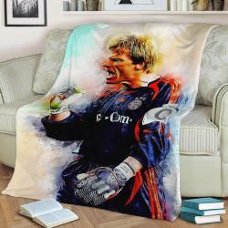 Oliver Kahn Fleece Throw Blanket Meaningful Gift For Halloween Christmas