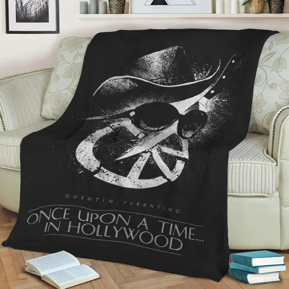 Onceuponatime In Hollywood Fleece Throw Blanket Meaningful Gift For Halloween Christmas